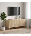 vidaXL TV Cabinet Sonoma Oak Engineered Wood — V0672275857