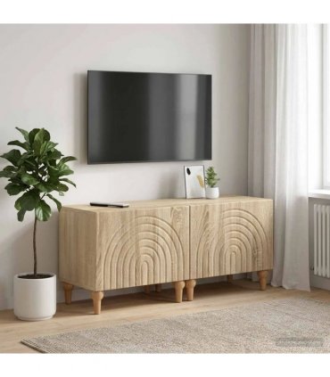 vidaXL TV Cabinet Sonoma Oak Engineered Wood — V0672275857