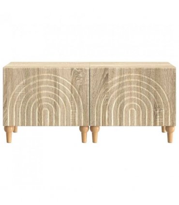 vidaXL TV Cabinet Sonoma Oak Engineered Wood — V0672275857