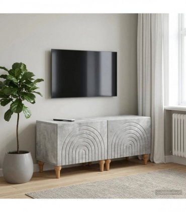 vidaXL TV Cabinet Concrete Grey Engineered Wood — V0672275861