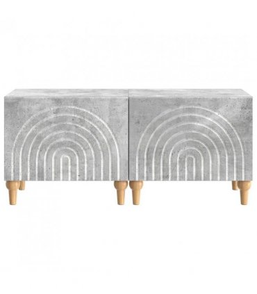 vidaXL TV Cabinet Concrete Grey Engineered Wood — V0672275861