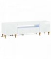 vidaXL LED TV Cabinet High Gloss White Engineered Wood — V0672275864