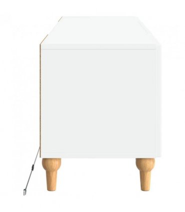 vidaXL LED TV Cabinet High Gloss White Engineered Wood — V0672275864