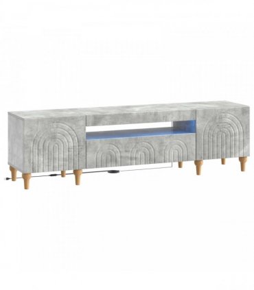 vidaXL LED TV Cabinet Concrete Grey Engineered Wood — V0672275866