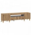 vidaXL LED TV Cabinet ALKMAAR Artisan Oak Engineered Wood