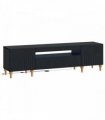 vidaXL LED TV Cabinet Black Engineered Wood — V0672275870
