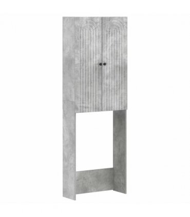 vidaXL Toilet Cabinet ALKMAAR Concrete Grey 66 x 25.5 x 190 cm
