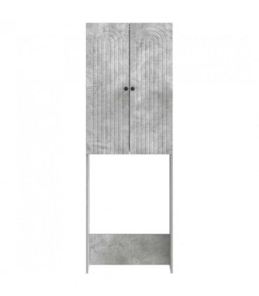 vidaXL Toilet Cabinet ALKMAAR Concrete Grey 66 x 25.5 x 190 cm