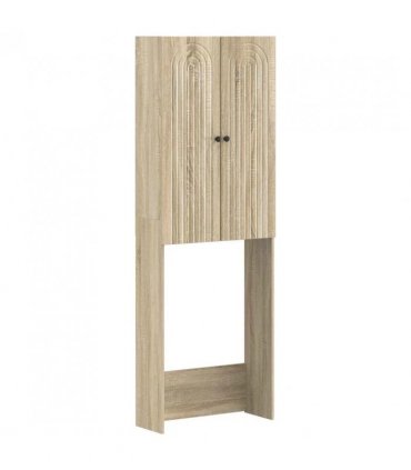 vidaXL Toilet Cabinet ALKMAAR Sonoma Oak 66 x 25.5 x 190 cm