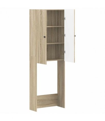 vidaXL Toilet Cabinet ALKMAAR Sonoma Oak 66 x 25.5 x 190 cm