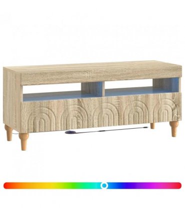 vidaXL LED TV Cabinet Sonoma Oak Engineered Wood — V0672275881