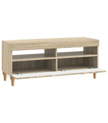 vidaXL LED TV Cabinet Sonoma Oak Engineered Wood — V0672275881