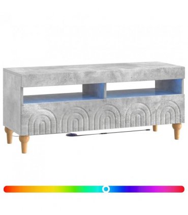 vidaXL LED TV Cabinet Concrete Grey Engineered Wood — V0672275884