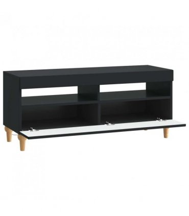 vidaXL LED TV Cabinet Black Engineered Wood — V0672275885
