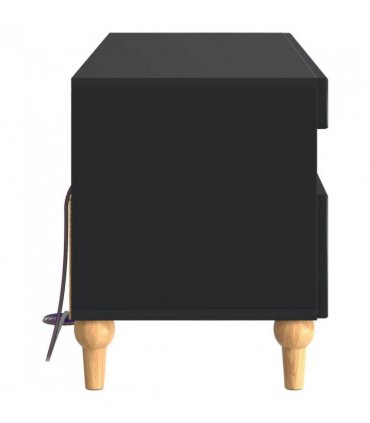 vidaXL LED TV Cabinet Black Engineered Wood — V0672275885