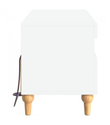 vidaXL LED TV Cabinet High Gloss White Engineered Wood — V0672275887
