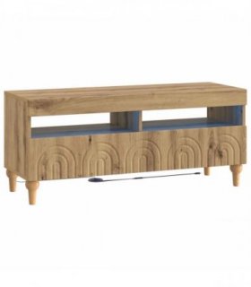 vidaXL LED TV Cabinet Artisan Oak Engineered Wood — V0672275888