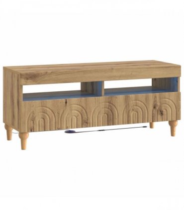 vidaXL LED TV Cabinet Artisan Oak Engineered Wood — V0672275888