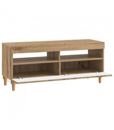 vidaXL LED TV Cabinet Artisan Oak Engineered Wood — V0672275888