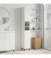 vidaXL Bathroom Cabinet with Open Shelf ZWOLLE White