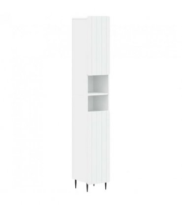 vidaXL Bathroom Cabinet with Open Shelf ZWOLLE White