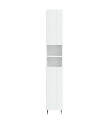 vidaXL Bathroom Cabinet with Open Shelf ZWOLLE White