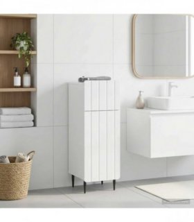 vidaXL Bathroom Storage Cainet ZWOLLE High Gloss White