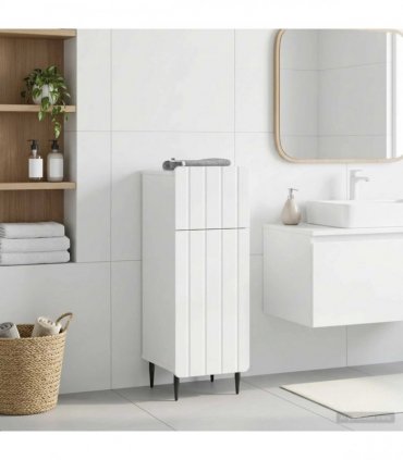 vidaXL Bathroom Storage Cainet ZWOLLE High Gloss White