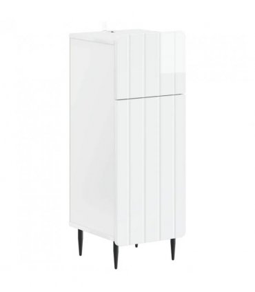 vidaXL Bathroom Storage Cainet ZWOLLE High Gloss White