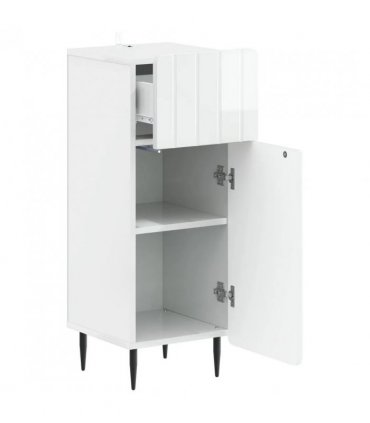 vidaXL Bathroom Storage Cainet ZWOLLE High Gloss White