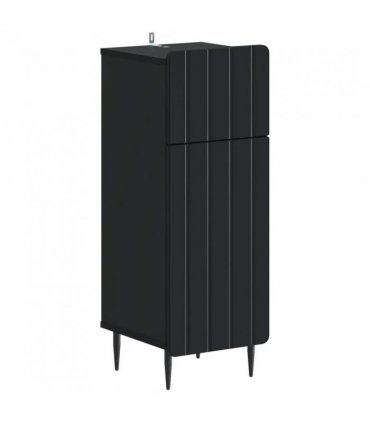 vidaXL Bathroom Storage Cainet ZWOLLE Black 30 x 31 x 79.5 cm