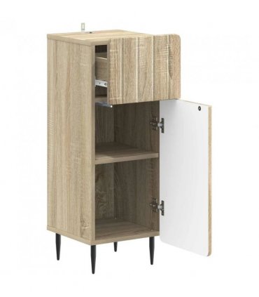 vidaXL Bathroom Storage Cainet ZWOLLE Sonoma Oak 30 x 31 x 79.5 cm