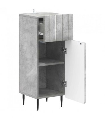 vidaXL Bathroom Storage Cainet ZWOLLE Concrete Grey 30 x 31 x 79.5 cm