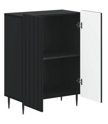 vidaXL Bathroom Storage Cainet ZWOLLE Black 59.5 x 31 x 79.5 cm