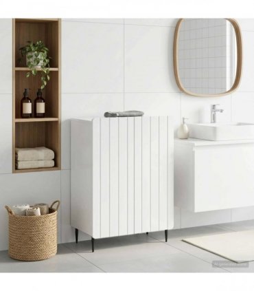 vidaXL Bathroom Storage Cainet ZWOLLE High Gloss White — V0672275951