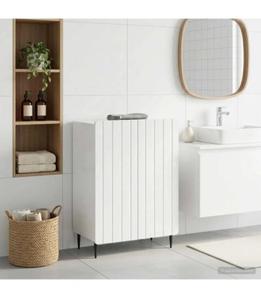 vidaXL Bathroom Storage Cainet ZWOLLE High Gloss White — V0672275951