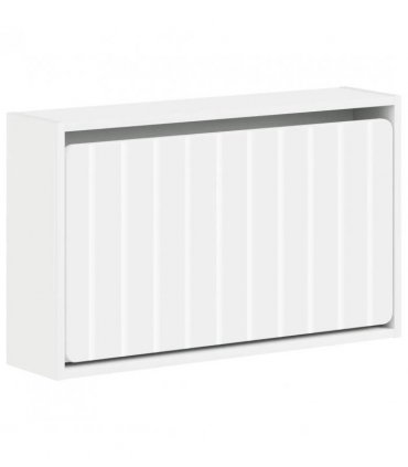 vidaXL Wall-Mounted Shoe Cabinet ZWOLLE 71 x 17 x 43 cm White
