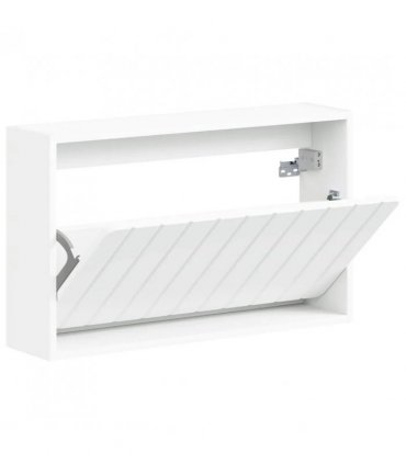 vidaXL Wall-Mounted Shoe Cabinet ZWOLLE 71 x 17 x 43 cm White