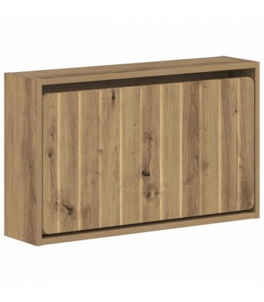 vidaXL Wall-Mounted Shoe Cabinet ZWOLLE 71 x 17 x 43 cm Artisan Oak