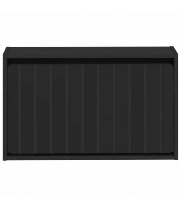 vidaXL Wall-Mounted Shoe Cabinet ZWOLLE 71 x 17 x 43 cm Black