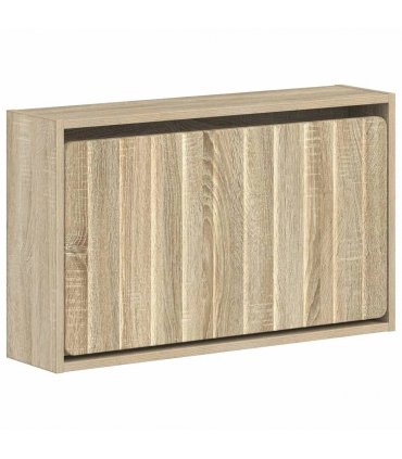 vidaXL Wall-Mounted Shoe Cabinet ZWOLLE 71 x 17 x 43 cm Sonoma Oak