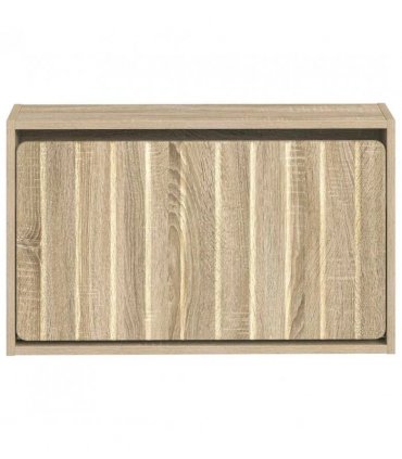 vidaXL Wall-Mounted Shoe Cabinet ZWOLLE 71 x 17 x 43 cm Sonoma Oak