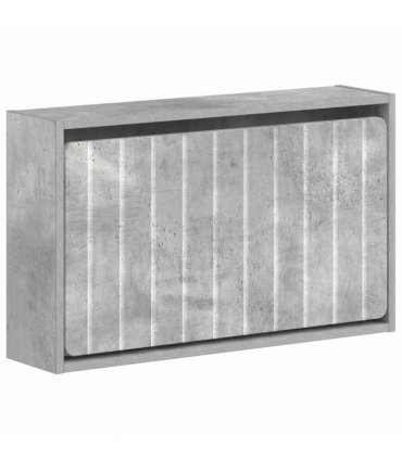 vidaXL Wall-Mounted Shoe Cabinet ZWOLLE 71 x 17 x 43 cm Concrete Grey