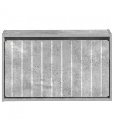 vidaXL Wall-Mounted Shoe Cabinet ZWOLLE 71 x 17 x 43 cm Concrete Grey