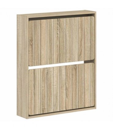vidaXL Wall-Mounted Shoe Cabinet ZWOLLE 71 x 17 x 86 cm Sonoma Oak