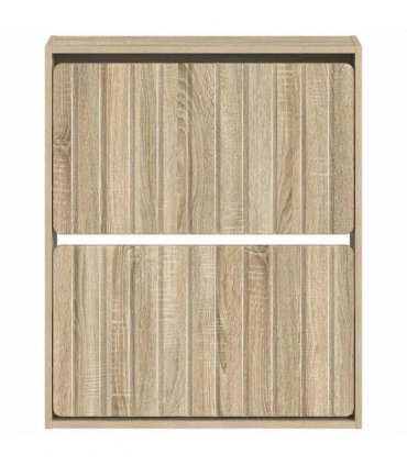 vidaXL Wall-Mounted Shoe Cabinet ZWOLLE 71 x 17 x 86 cm Sonoma Oak