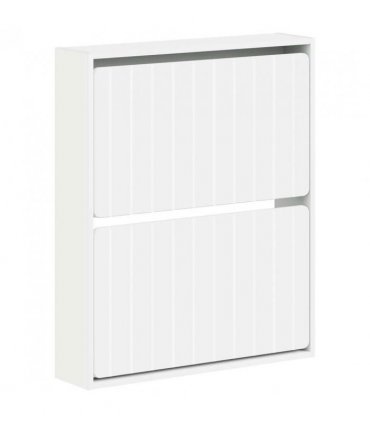 vidaXL Wall-Mounted Shoe Cabinet ZWOLLE 71 x 17 x 86 cm White
