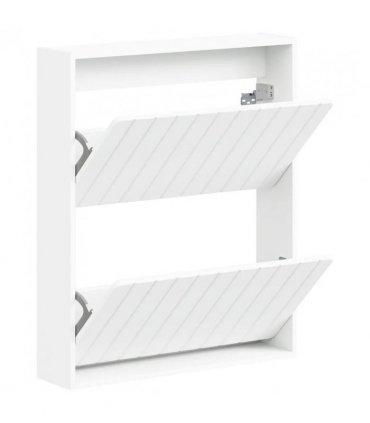 vidaXL Wall-Mounted Shoe Cabinet ZWOLLE 71 x 17 x 86 cm White