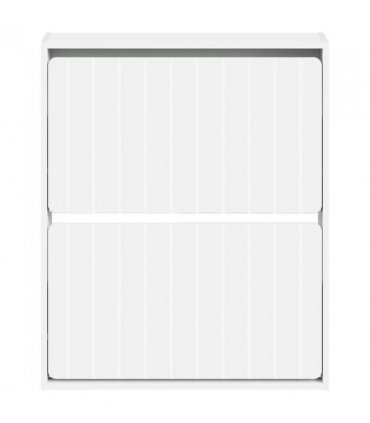 vidaXL Wall-Mounted Shoe Cabinet ZWOLLE 71 x 17 x 86 cm White