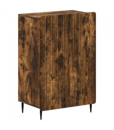 vidaXL Shoe Cabinet ZWOLLE 59.5 x 39.5 x 91.5 cm Engineered Wood — Colour: Smoked oak